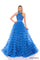 Prom Dresses Long A Line Beaded Ruffle Prom Dress  Peacock
