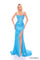 Prom Dresses Fitted Long Evening Prom Dress Turquoise