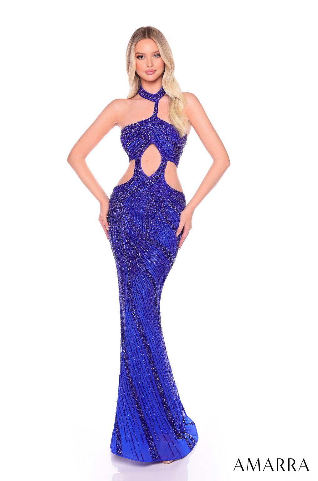 Prom Dresses Long Fitted Mermaid Evening Prom Dress Bright Royal