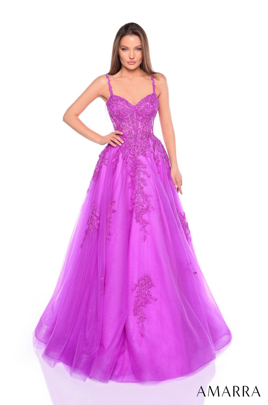 Prom Dresses Long A Line Lace Prome Dress Purple