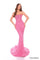 Prom Dresses Long Sequin A Line Beaded Prom Dress Bright Pink