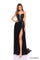 Prom Dresses Pleated Long Metallic Prom Dress Black