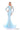 Prom Dresses Beaded Long Sleeve Mermaid Formal Prom Dress Light Blue/Silver