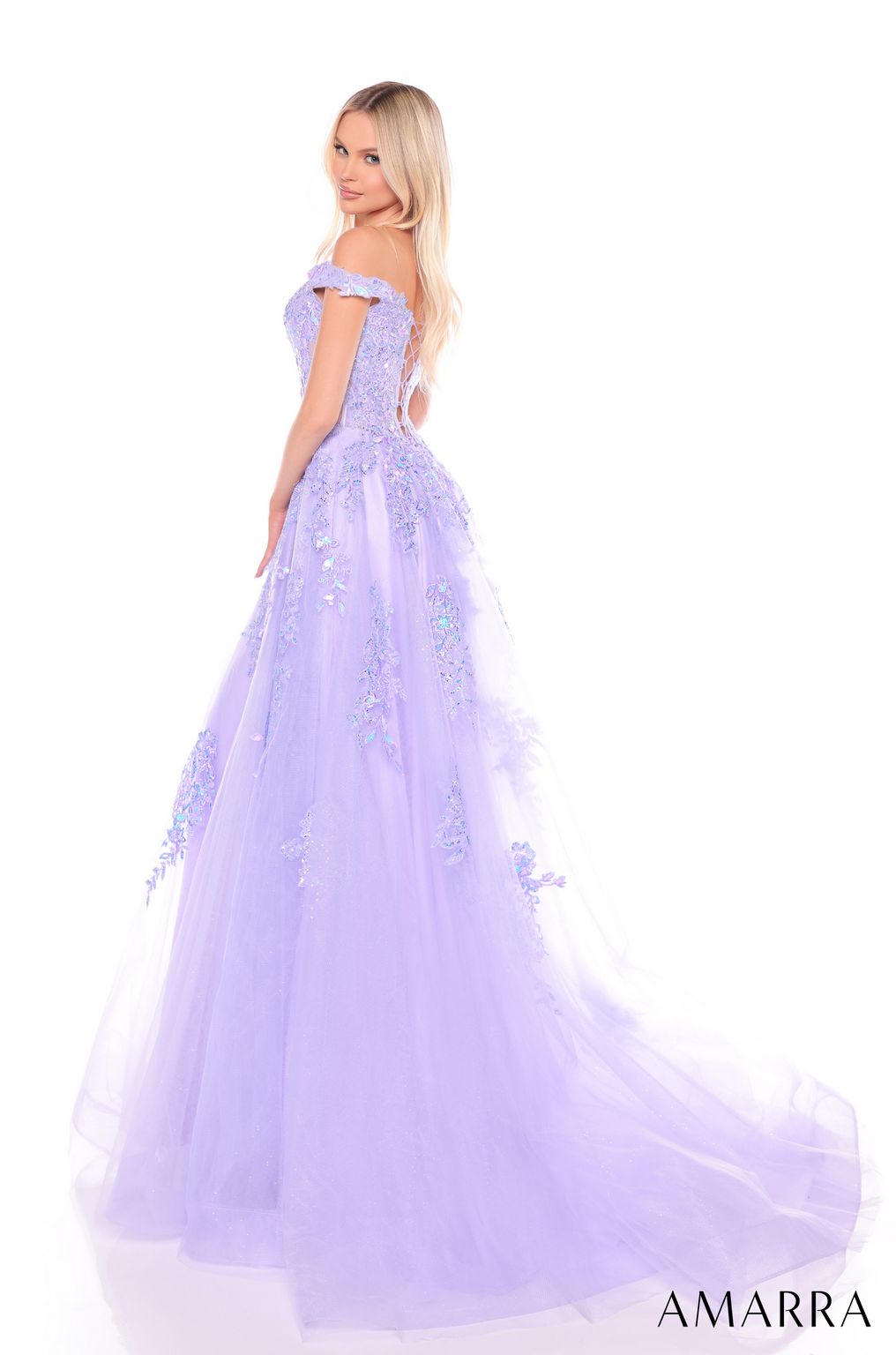 Amarra 88117 Long Formal A Line Evening Prom Dress