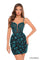 Cocktail Dresses Short A Line Fitted Cocktail Dress Black/Jade