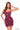 Cocktail Dresses Short A Line Fitted Cocktail Dress Black/Neon Pink