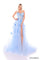 Prom Dresses Long A Line Floral Prom Dress Light Blue