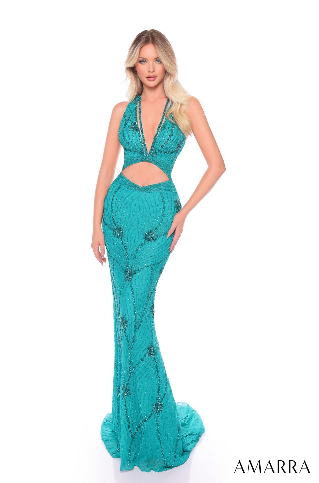 Prom Dresses Long Mermaid Beaded Prom Dress Jade