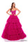 Prom Dresses Long Glitter A Line Layered Prom Dress Bright Fuchsia