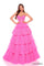 Prom Dresses Long Glitter A Line Layered Prom Dress Hot Pink