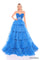 Prom Dresses Long Glitter A Line Layered Prom Dress Peacock