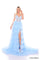 Prom Dresses Beaded Long Glitter Metallic Prom Dress Light Blue