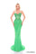 Prom Dresses Fitted Long Beaded Prom Dress Electric Lime