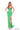Prom Dresses Fitted Beaded Long Slit Prom Dress Electric Lime