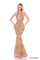 Prom Dresses Fitted Long Mermaid Prom Dress Nude/Gold