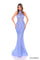 Prom Dresses Fitted Sequin Long Glitter Prom Dress Periwinkle/Lilac