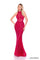 Prom Dresses Fitted Sequin Long Glitter Prom Dress Red/Bright Fuchsia