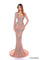 Prom Dresses Long Fitted Mermaid Beaded Prom Dress Dark/Nude/Silver
