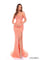 Prom Dresses Fitted Beaded Long Prom Dress Dreamsicle