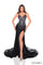 Prom Dresses Long Fitted Formal Floral Beaded Prom Dress Black