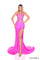 Prom Dresses Long Fitted Formal Floral Beaded Prom Dress Fuchsia