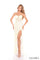 Prom Dresses Fitted Slit Long Formal Floral Sequin Prom Dress Ivory/Yellow