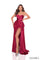 Prom Dresses Long Formal Fitted Slit Prom Dress Wine