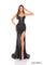 Prom Dresses Sequin Fitted Long Formal Slit Dress Black