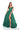 Prom Dresses Long Ball Gown 3D Floral Applique Slit Prom Dress Emerald