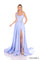 Prom Dresses A Line Long Floral Formal Porm Dress Periwinkle