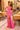 Prom Dresses Prom Fitted Long 3D Floral Applique Formal Dress Barbie Pink