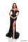 Prom Dresses Prom Fitted Long Corset Slit Formal Dress Black