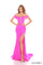 Prom Dresses Prom Fitted Long Corset Slit Formal Dress Fuchsia