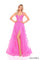Prom Dresses Glitter Prom Long A Line Corset Applique Formal Dress Barbie Pink