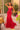 Prom  Dresses Long Fitted Formal Floral Lace Prom Dress Red