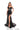 Prom Dresses Fitted Metallic Long Formal Slit Prom Dress Black
