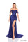Prom Dresses Fitted Corset Long Formal Prom Dress Navy