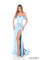 Prom Dresses Fitted Corset Long Formal Prom Dress Light Blue
