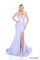 Prom Dresses Long Beaded Corset Formal Glitter Prom Dress Periwinkle