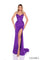 Prom Dresses Long Beaded Corset Formal Glitter Prom Dress Purple