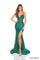 Prom Dresses Prom Fitted Corset Long Formal Glitter Applique Dress Emerald