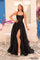 Prom Dresses Long Formal A Line Sequin Prom Dress Black