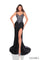 Prom Dresses Prom Long Fitted Slit Beaded Formal Dress Black/Multi