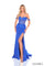 Prom Dresses Long Fitted Slit Formal Glitter Prom Dress Royal Blue