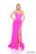 Prom Dresses Long Fitted Glitter Formal Corset Prom Dress Fuchsia