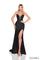 Prom Dresses Long Mermaid Fit Formal Slit Prom Dress Black