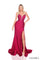 Prom Dresses Long Mermaid Fit Formal Slit Prom Dress Wine