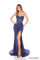 Prom Dresses Fitted Corset Prom Long Formal Dress Navy