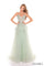 Prom Dresses A Line Long Formal Glitter Applique Prom Dress Sage