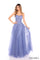 Prom Dresses Long Ball Gown Floral Lace Applique Prom Dress Slate Blue